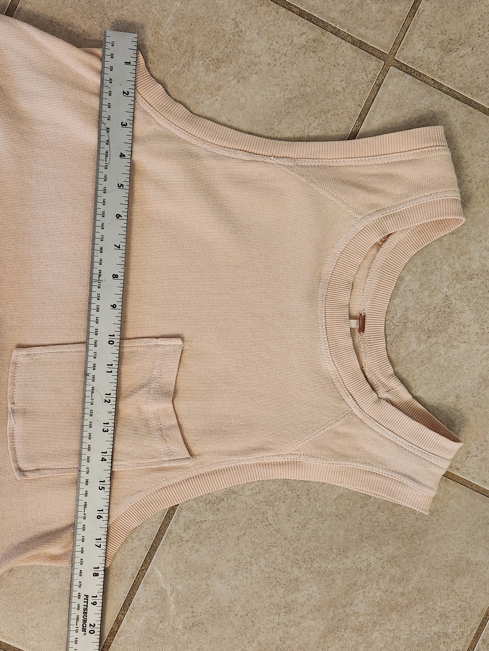 Free People Calla Lily Pink Cream Midi Bubble-Hem Dress Size M 100% Cotton - Picture 10 of 15